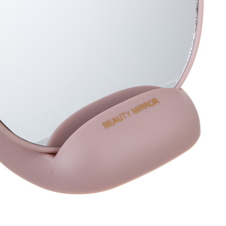 ЮНИLOOK Иллюзия Зеркало настольное с подставкой, полистирол, стекло 21х15см, 3 цвета