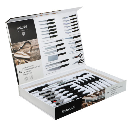 SATOSHI Малон Набор ножей кухонных 24пр