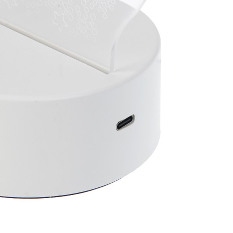 Светильник LED, 13x17x10 см, пластик, USB