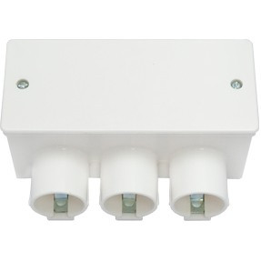 Bylectrica кор. распред. для трубопровода СУ 123х77х53мм IP20, 3 ввода КМ-218