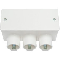 Bylectrica кор. распред. для трубопровода СУ 123х77х53мм IP20, 3 ввода КМ-218