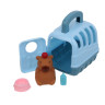 ИГРОЛЕНД Капибара в будке с акс., 4 пр., PVC, ABS, 7х9х11см, 3 вида