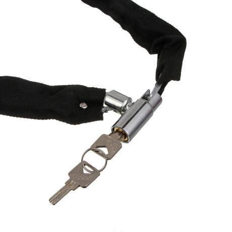 Замок велосипедный тм BY SPORT, цепь, 100х5см, металл, черный