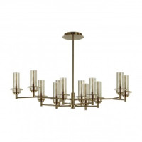 LUMION 6554/12C CLASSI LN25 бронза/коньячный/мет./стекло люстра E14 12x40W 220V MADONNA