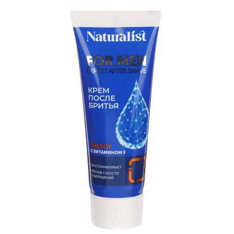 Крем после бритья NATURALIST с ментолом/с витамином F, 75мл