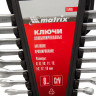 Набор ключей комбинированных, 6-19 мм, 8 шт, CrV, матовый хром Matrix