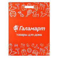 Пакет п/эт ГАЛАМАРТ 40х50х3, оранжевый с вырубной ручкой, укрепление &quot;рейтер&quot;
