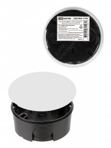 TDM коробка распред. У191 СУ D102х15 для твердых стен, крышка, IP20, инд. штрихкод SQ1402-1191