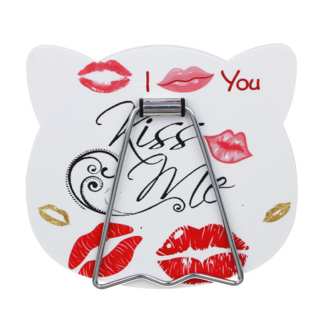 Зеркало настольное тм ЮНИLOOK, металл, стекло, пластик, 16x14,5см, 3 цвета