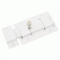 Засов Киров Секрет ЗД-02 белый  плоский (20)