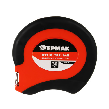 ЕРМАК Лента мерная металл 30м, двукомп. корпус