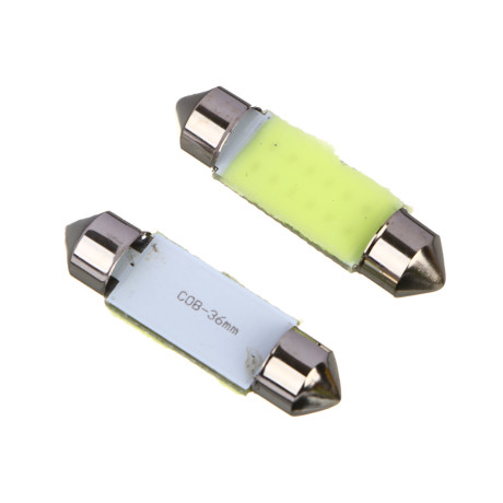 NG Лампа светодиодная T11, (COB 12), 36 мм, 12В,белый, 2 шт., блистер