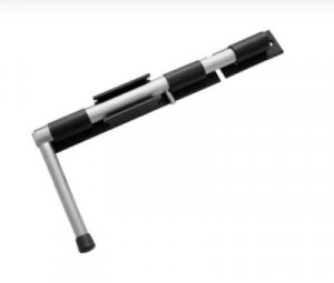 Засов Домарт ДОБРЫНЯ  300мм мод.2 черный d-20мм5)