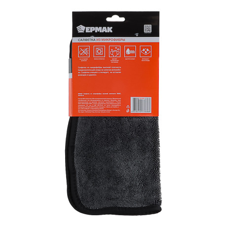 ЕРМАК Салфетка из микрофибры высокой плотности, PROFI, 30Х30 см