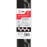 ЭРА термоусадка трубка ТУТнг 10/5 черная отрезки по 1м (уп. 25м, цена за м) (1/25)