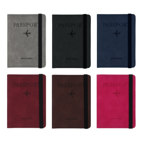 Обложка для документов  с удерживающей резинкой тм ЮL, ПУ, 15х11см, 6 цветов