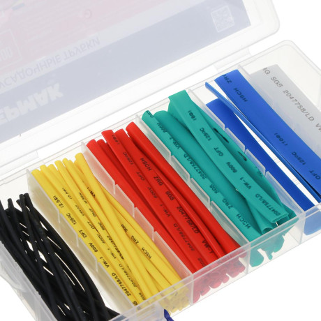 ЕРМАК Термоусадочные трубки 100 шт в пласт кейсе