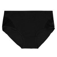 GALANTE Трусы женские макси с декором, р.56, 95%хлопок, 5%спандекс, черный, НБ25-15