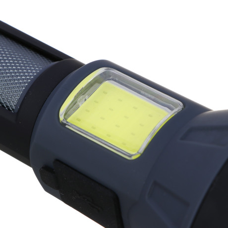 ЕРМАК Фонарь рабочий, LED СОВ, 4 режима, 600мАч,USB,металл,пластик, 160х58х60 мм,функция Power-bank