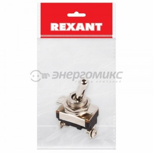 Rexant Тумблер 220V 10А (2c) ON-OFF однополюсный  Mini  (ASW-23)   инд.уп., 36-4310-1