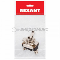 Rexant Тумблер 220V 10А (2c) ON-OFF однополюсный  Mini  (ASW-23)   инд.уп., 36-4310-1