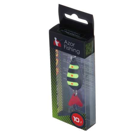 AZOR FISHING Блесна колеблющаяся, 40мм, 10гр