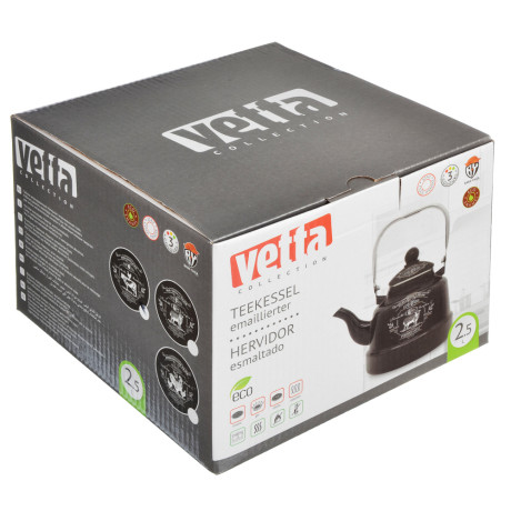 VETTA Ранчо Чайник эмалированный 2,5 л, 3 дизайна, индукция