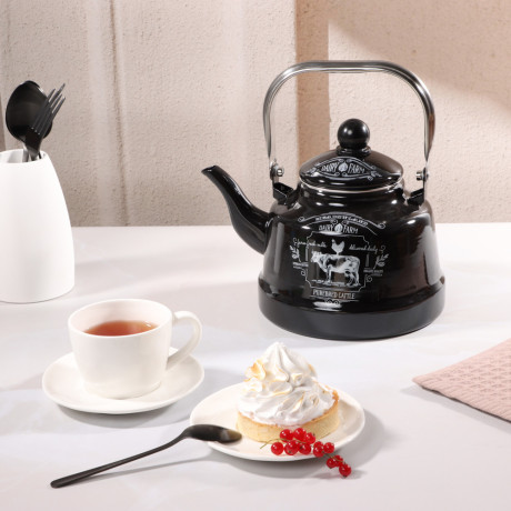 VETTA Ранчо Чайник эмалированный 2,5 л, 3 дизайна, индукция