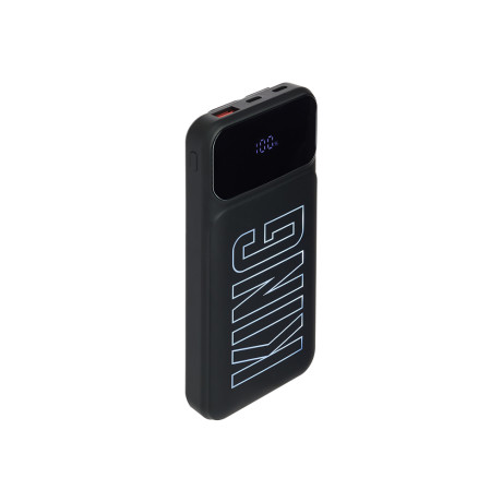 BY Ф.Киркоров Аккумулятор мобильный, 10000мАч, 3А, встр. кабели IP/Type-C/USB, светящийся логотип