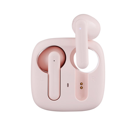 BY Наушники беспроводные TWS AirBuds, вкладыши, 25/200 мАч, BT5.3, розовый