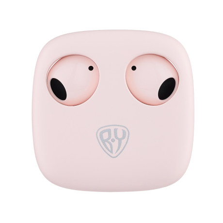 BY Наушники беспроводные TWS AirBuds, вкладыши, 25/200 мАч, BT5.3, розовый