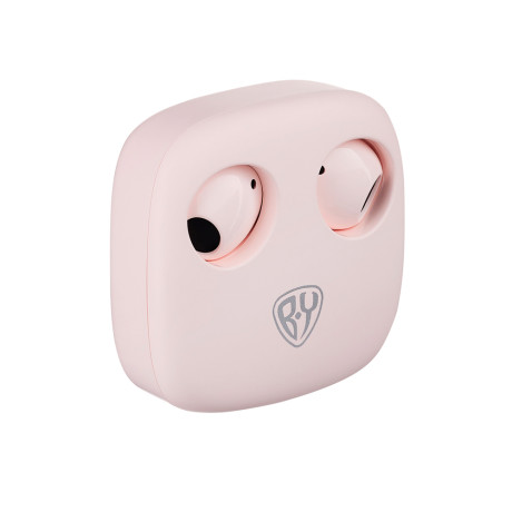 BY Наушники беспроводные TWS AirBuds, вкладыши, 25/200 мАч, BT5.3, розовый