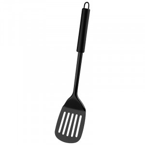 Лопатка с отверстиями нерж сталь 35,5*8см черная CLASSICO NERO карт подвес 105272 Mallony