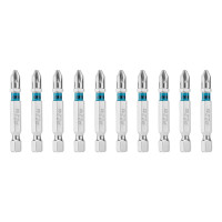 Бита PZ2х50мм, сталь S2, шестигр., 10 шт. Gross