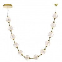 ODEON LIGHT 5008/48L L-VISION ODL23 зол./прозр/мет/акрил Подвес LED 48W 4000K 2640lm CRYSTAL