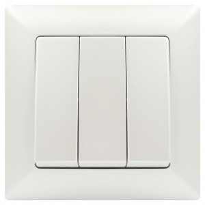 ЭРА Intro Solo выкл. СУ, 3 кл, 10A, перламутр, 250В, IP20, 4-106-06 5650