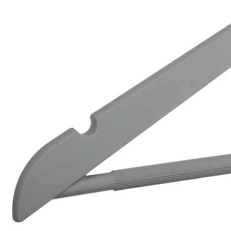 Вешалки для одежды тм VETTA, 3шт, 44,5x23x1см, пластик ABS, софт тач, цвет серый