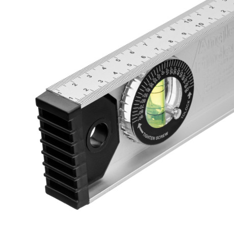 Уровень алюминиевый "Рельс", 600 мм, 3 глазка (1 поворотный) Matrix