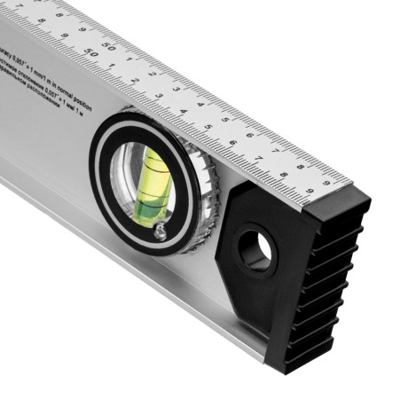 Уровень алюминиевый "Рельс", 600 мм, 3 глазка (1 поворотный) Matrix