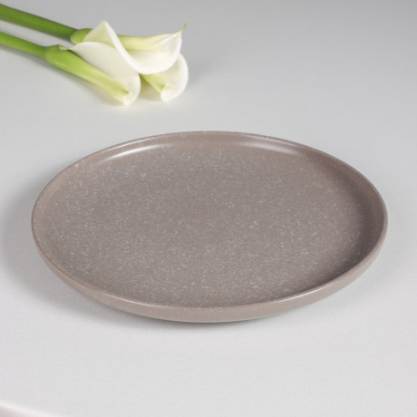 MILLIMI Тарелка подстановочная 26.5х2.8см, керамика, серый
