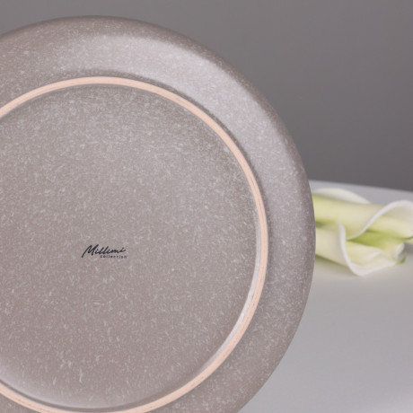 MILLIMI Тарелка подстановочная 26.5х2.8см, керамика, серый