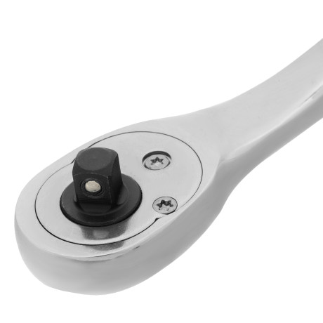 Ключ-трещотка 1/4", CrV, 90 зубьев, усиленный, хром Gross