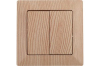 ЭРА Intro Solo выкл. СУ 2 кл. 10А, сосна 4-104-11 53592