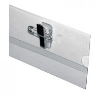 Бейдж 90*55мм зажим/булавка Attache 1шт, металл 660