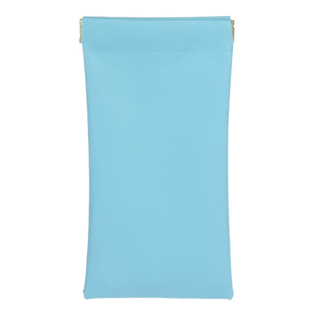 ЮL Чехол для очков мягкий с зажимом, ПУ, 18х8,5см, 5 цветов