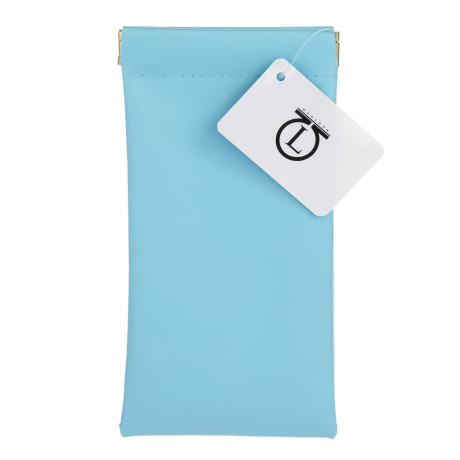 ЮL Чехол для очков мягкий с зажимом, ПУ, 18х8,5см, 5 цветов