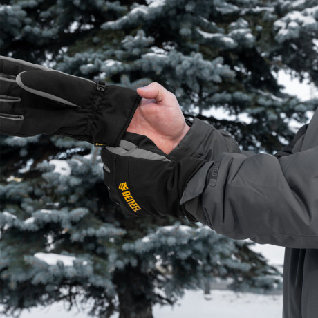 Перчатки универсальные, двойные, работа с сенсорным экраном, размер 10 Denzel