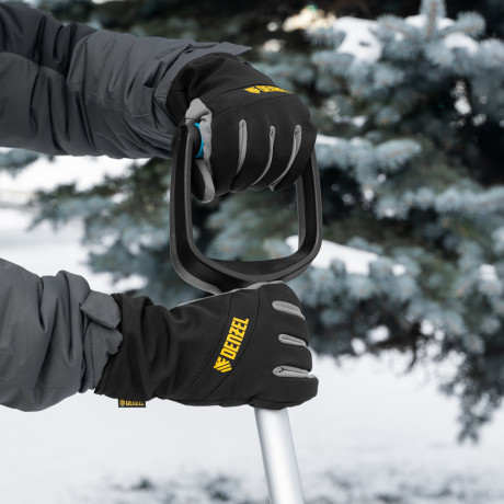 Перчатки универсальные, двойные, работа с сенсорным экраном, размер 10 Denzel