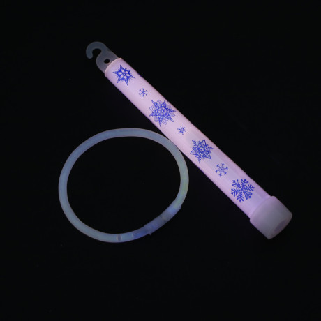 СНОУ БУМ Набор неоновых аксессуаров, палочка-подвеска 15,5 см и браслет 20 см, пластик