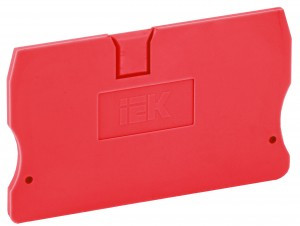 IEK Заглушка для КПИ 2в-1,5/2,5 красная YZN11D-ZGL-002-K04